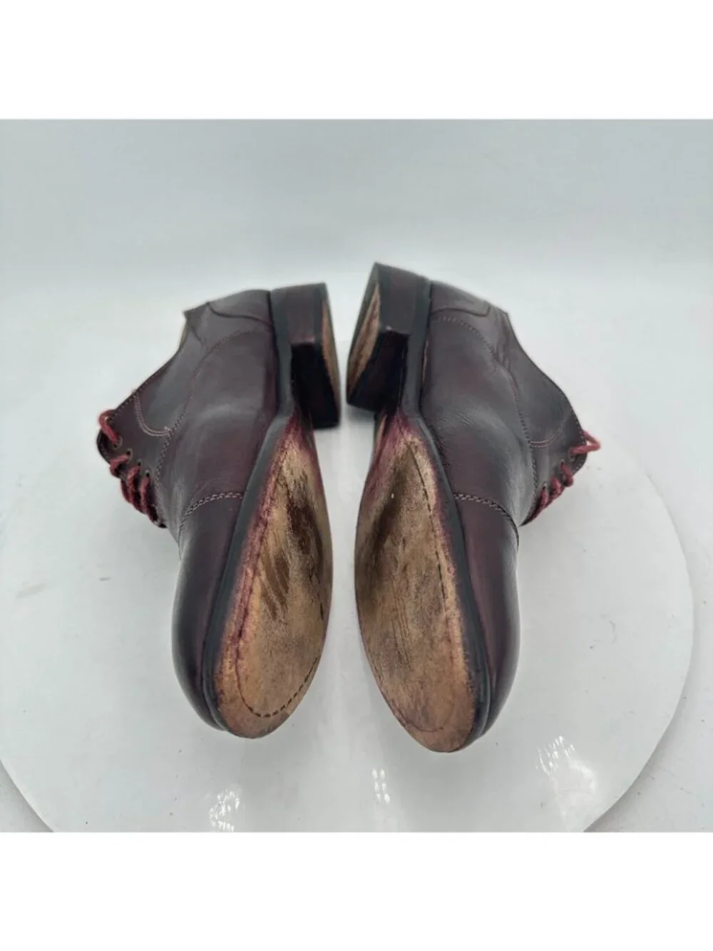 Paolo Lantorno Men Size EU 40 US 7 Brown Leather Cap Toe Oxford Dress Shoes
